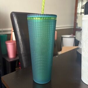 Emerald and Lime Starbucks Tumbler